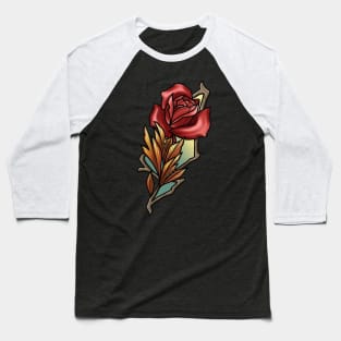 red rose Baseball T-Shirt